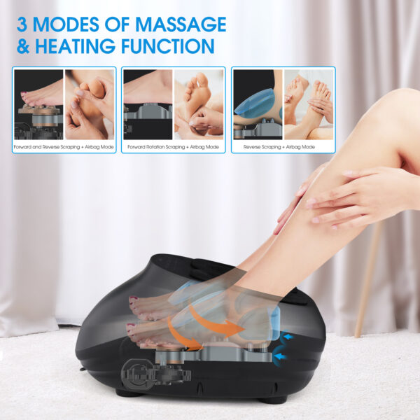 Ultimate Shiatsu Foot Massager with Heat and Air Compression - Image 6