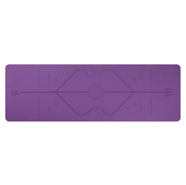 Eco-Friendly TPE Yoga Mat with Printed Position Lines - Image 4