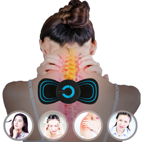 Portable Electric Neck Massager: Cervical Pain Relief with USB Charging