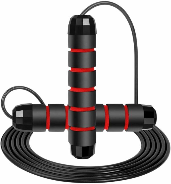 Rapid Speed Jump Rope for Fitness - Tangle-Free with Steel Cable